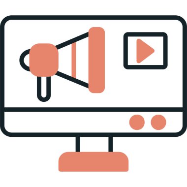 Web simgesi, mikrofonun vektör illüstrasyonu