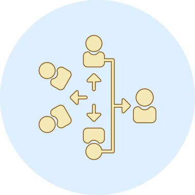 Sosyal ağ vektör simgesi