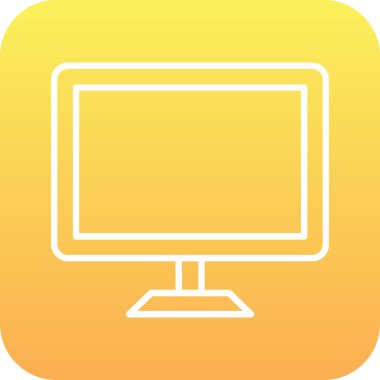 Boş ekranlı bilgisayar monitörü.