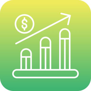 grafik simgesinin vektör illüstrasyonu