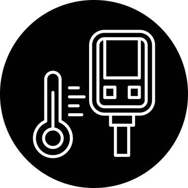 Sıcaklık. Web simgesi basit illüstrasyon