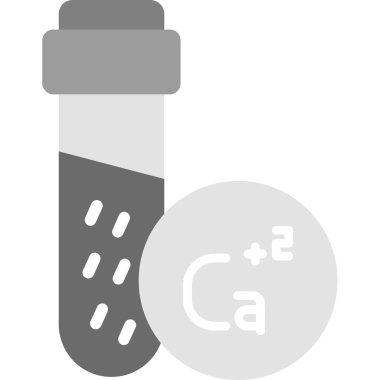 Bir test tübü simgesinin vektör modern illüstrasyonu