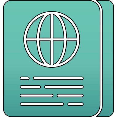 dünya simgesi vektör illüstrasyonu