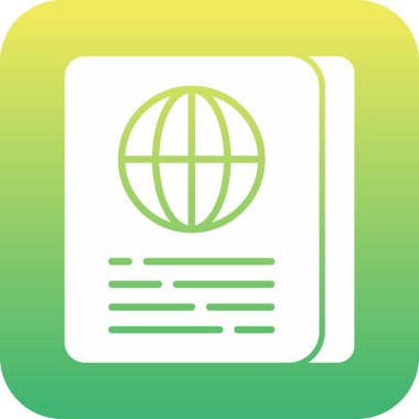 eşsiz pasaport vektör simgesi