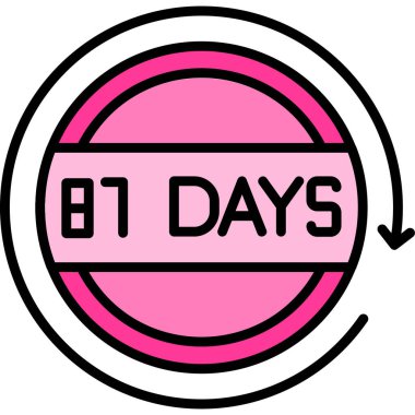 7 numaralı vektör simgesi tasarımı illüstrasyonu