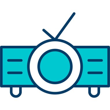 televizyon simgesi vektör illüstrasyonu