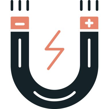 Mıknatıs mıknatısı ikon vektör çizimi, mıknatıs mıknatısı