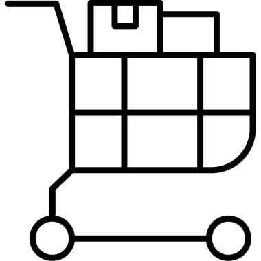 Teslimat. Web simgesi basit illüstrasyon