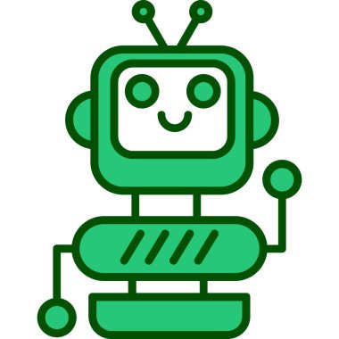 Robot simgesinin vektör illüstrasyonu