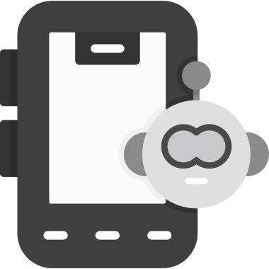 telefon sohbet simgesi vektör illüstrasyonu