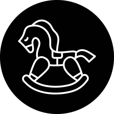 at simgesi vektör illüstrasyonu