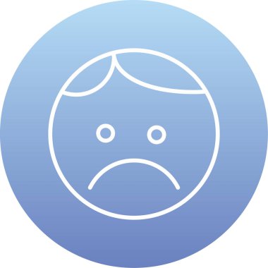 Üzücü simgenin vektör illüstrasyonu