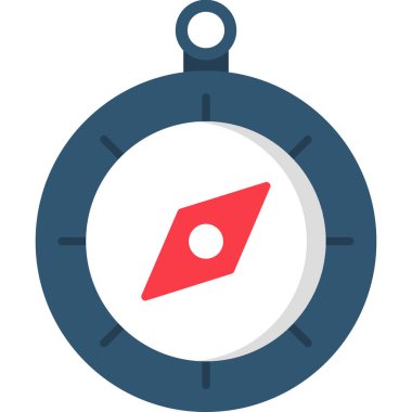 pusula simgesini düz biçiminde pusula simgesi