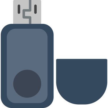 Beyaz arkaplandaki usb flash diski