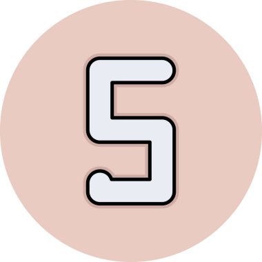 alfabe harf simgesi vektör illüstrasyonu