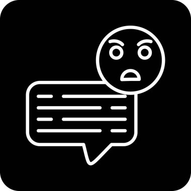 konuşma balonu simgesi, vektör illüstrasyonu