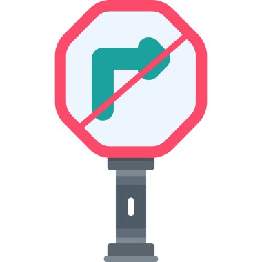 Trafik ışığı sinyal simgesi - taslak biçimi