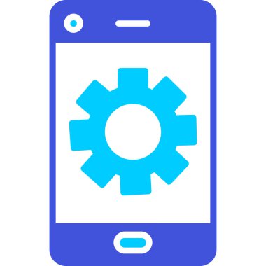 mobil ayar simgesi vektör çizimi tasarımı