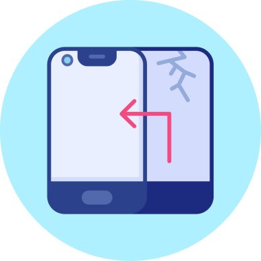 akıllı telefon simgesi, modern vektör illüstrasyonu