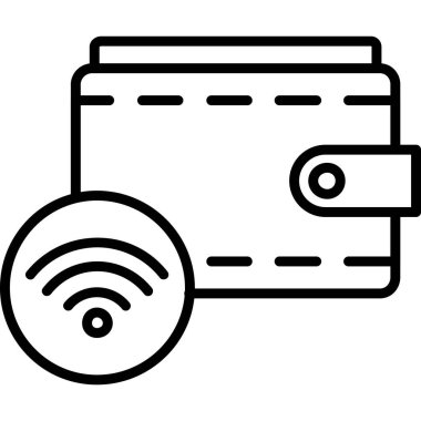 ödeme kredi kartı simgesi ana hat biçiminde