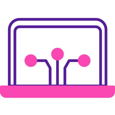 Modern bir simgenin vektör illüstrasyonu