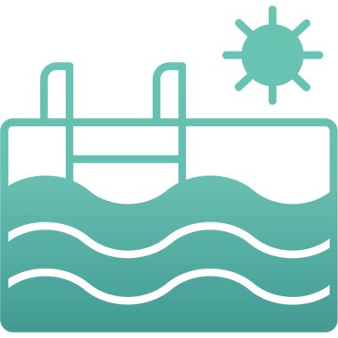 Seo ve teknoloji simgesinin vektör illüstrasyonu