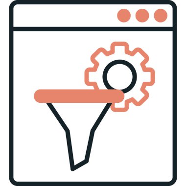 tarayıcı pencere vektör simgesi