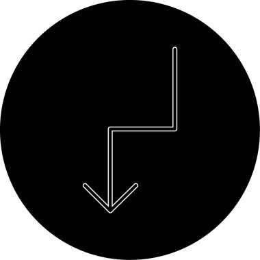 Arkaplan grubunda ok simgesi izole edildi