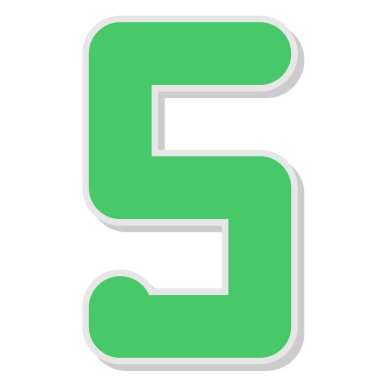 vektör 3d harf tasarımı