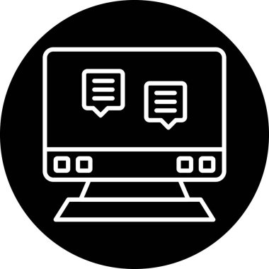 Web simgesi vektör illüstrasyonu