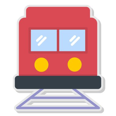 Web simgesi tren, illüstrasyon vektör