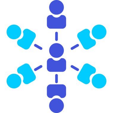 İnsanlar grup simgesi. düz tasarım biçimi