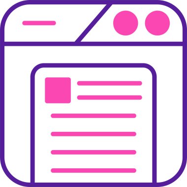 Kitap. Web simgesi basit illüstrasyon