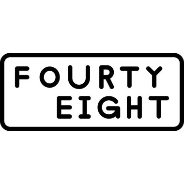 4 numaralı simge vektör illüstrasyonu