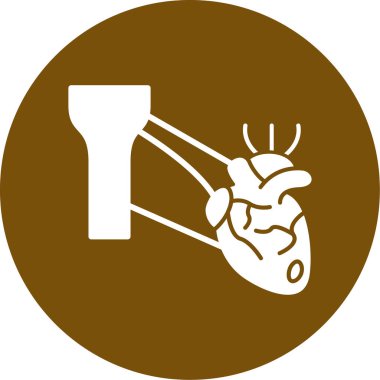 Kalp ikonu vektör illüstrasyonu