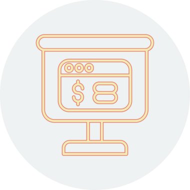 Modern bir ticari binanın vektör simgesi