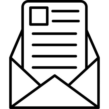 E- posta iletisi ana hatları vektörü. çevrimiçi iş