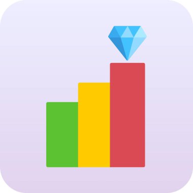 Bir grafiğin bir simgesinin vektör çizimi