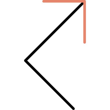 ok simgesi vektör illüstrasyonu