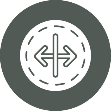 ok yönü simgesi ana hat biçiminde