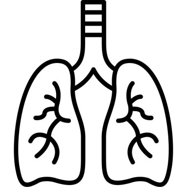 Akciğerler simgesi, anahat stili