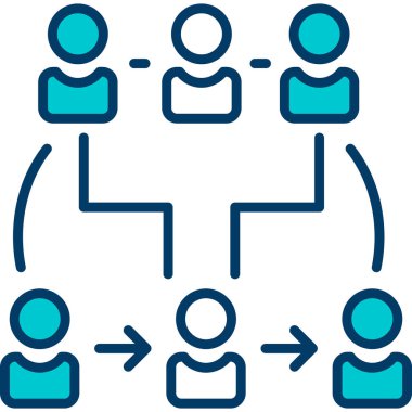 grup insan simgesi, düz tasarım