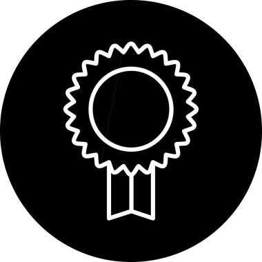 Madalya simgesinin vektör illüstrasyonu