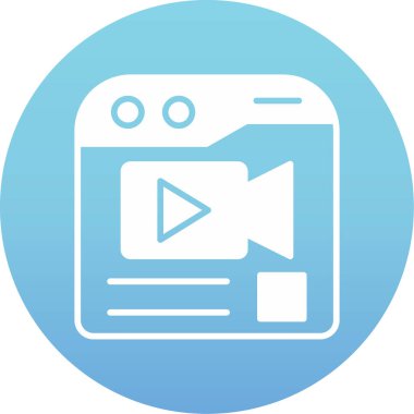 video simgesi vektör illüstrasyonu