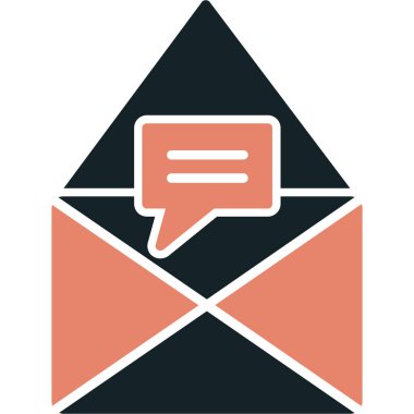 Kolayca değiştirebilen ya da düzenleyebilen ileti vektörü simgesi