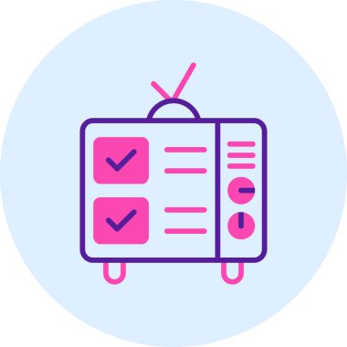 pano vektör illüstrasyonunu kontrol et modern basit tasarım