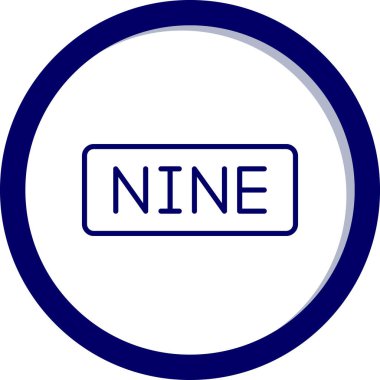 Sekiz simge. Web için sekiz vektör simgesinin basit illüstrasyonu