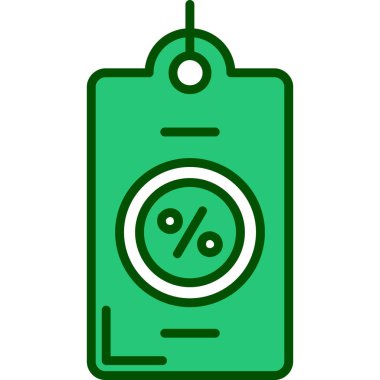 Taslak biçiminde indirimli fiyat etiketi simgesi