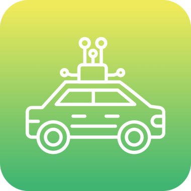 taksi simgesi vektör illüstrasyonu