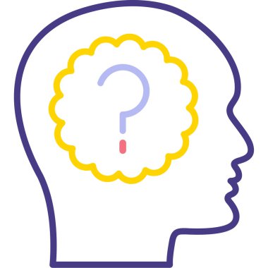 Baş simge vektör çizim